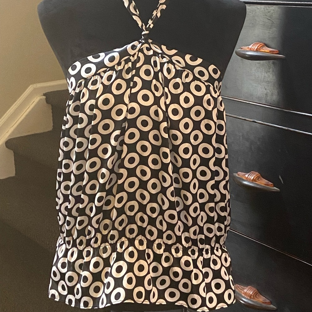 White House Black Market halter blouse.
